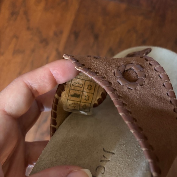 Jack Rogers Brown Leather Comfort Jacks Sandal – Size 6 - Picture 7 of 8